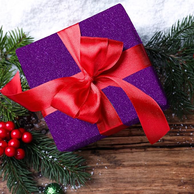 CHIHUT 15.7''x236'' Dark Purple Glitter Contact Paper Peel and Stick - Image 6