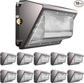 Lightdot 10Pack 120W LED Wall Pack Lights, 100-277v Dusk to Dawn by LightdotLighting
