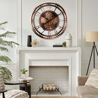 CLXEAST 21 Inch Moving Gear Wall Clock - Image 6