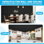 Nuanchu 18 Pack 4x2 FT 3D Slat Wall Panels Large PVC Fluted Panel Decorative - Image 6