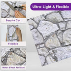3D Faux Stone Wall Panels Peel and Stick, Stone-Look Textured Wall Sticker - Image 5