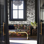 JiffDiff Floral Vintage Wallpaper Peel and Stick Wall Stick Black Rose - Image 5