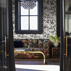 JiffDiff Floral Vintage Wallpaper Peel and Stick Wall Stick Black and White - Image 5