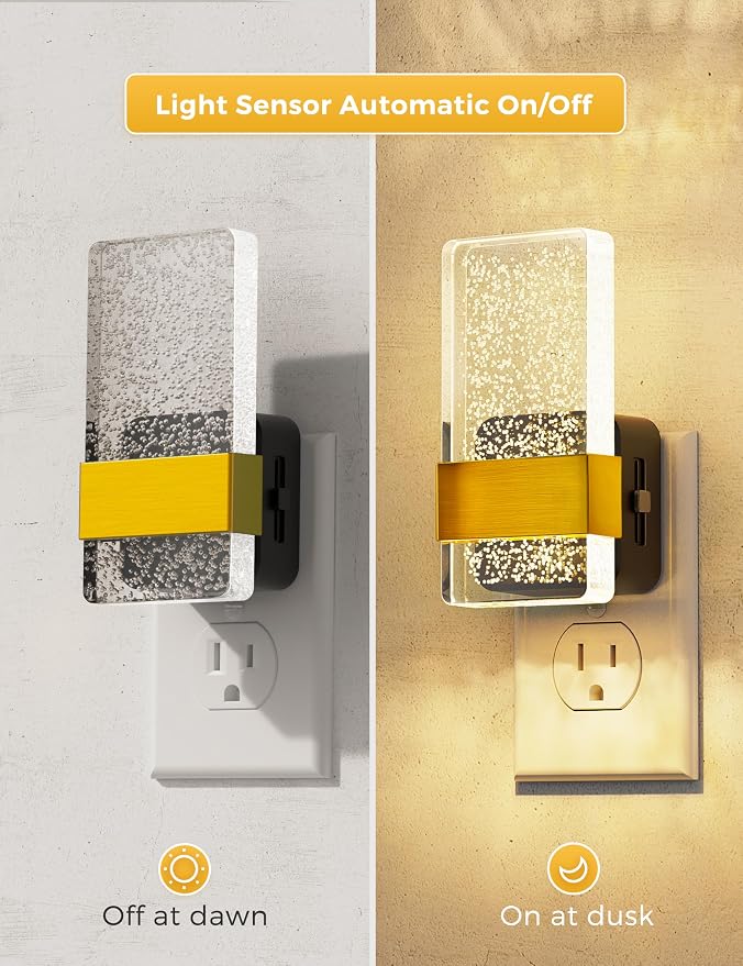 L LOHAS LED Night Light, Bathroom Night Lights Plug Into Wall - Image 2