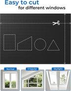 Sumobaby Blackout Curtains Portable 24"x64", No Drill Door Curtains - Image 5