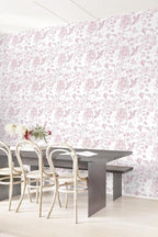 Yasinet Floral Peel and Stick Wallpaper Pink Floral Wallpaper Boho Pink Contact - Image 7