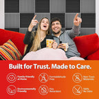 12 Pack Acoustic Panels – Sound Proof Foam Panels - Image 5