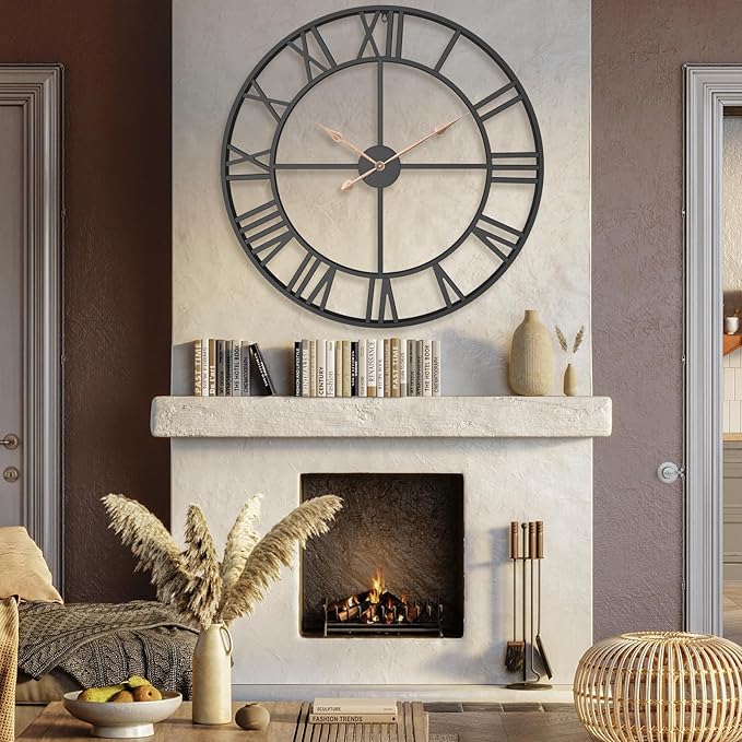 36 Inch Extra Oversized Large Giant Modern Decorative Wall Clock, Vintage - Image 4