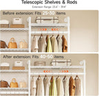 ONBRILL H3 Plus Expandable Wall Mounted Closet System, 5.7FT-8.2FT Closet - Image 3