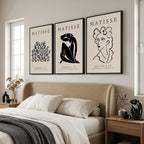 Framed Matisse Canvas Wall Art for Living Room, Modern Aesthetic Pictures for - Image 2