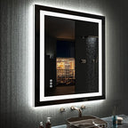 LOAAO 28"X32" LED Bathroom Mirror - Image 3