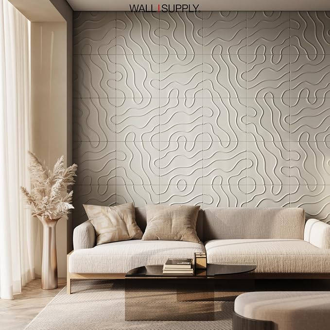 Wall!Supply - 3D Wall Panels – Flow Line Cashmere Wall Covering - Lightweight - Image 7