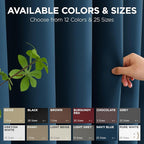 Joydeco Blackout Patio Sliding Door Curtains 90 Inches Long, Grommet Privacy - Image 9