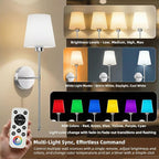 IRONPAX Wall Sconces Battery Operated Set of 2, Wireless Rechargeable Wall - Image 3