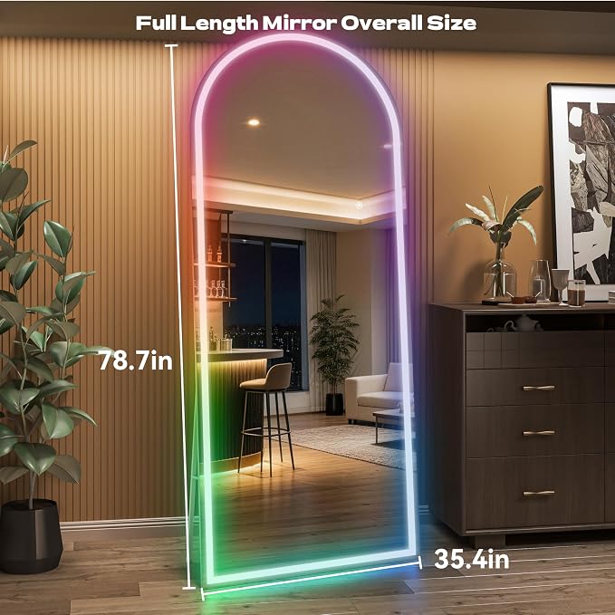 Hasipu Arch Full Length Mirror 79 x 36 in - Image 2