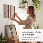 3D Wooden Floral Bathroom Wall Decor Lightweight, Ready-to-Hang Framed Wall Art - Image 2