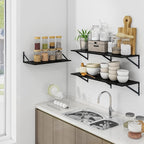 Heimlove Black Deep Floating Shelves - Image 6