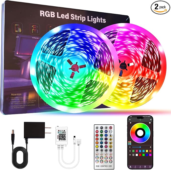 LED Strip Lights For Bedroom 130 FT by HBOWMDJIA