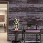 WENMER 17.71" x 118.1" Grey Wood Peel and Stick Shiplap Self-Adhesive Wallpaper - Image 4