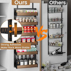 POKIPO 6 Tier Over The Door Pantry Organizer, 2-in-1 Door Hanging or Wall - Image 5