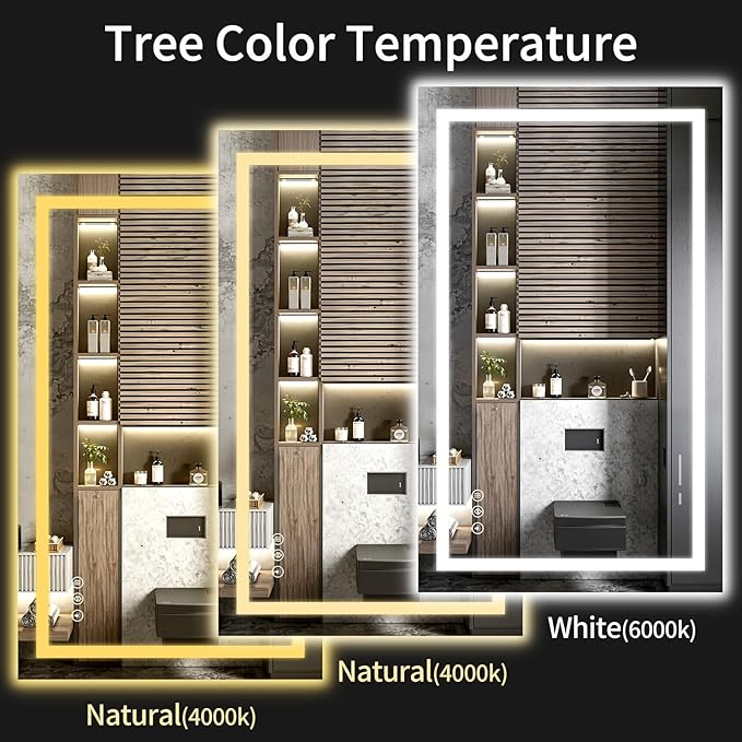 36"x48" LED Bathroom Mirror - Image 5
