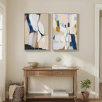 Framed Neutral Abstract Wall Art - Image 4