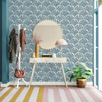 Tempaper x Novogratz Waverly Blue Feather Palm Removable Peel and Stick - Image 3