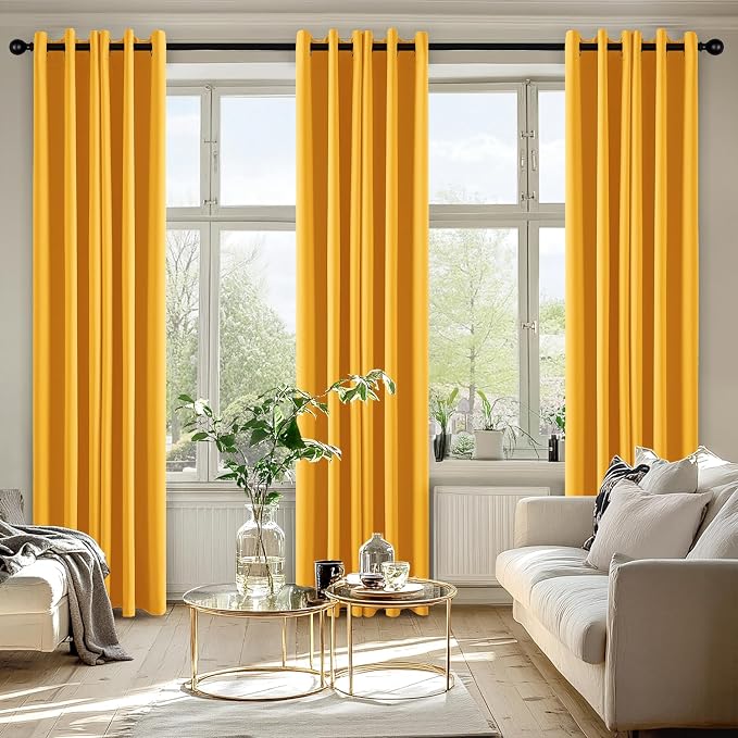 MIULEE Blackout Curtains for Bedroom Living Room 2 Panels, Thermal Insulated - Image 6