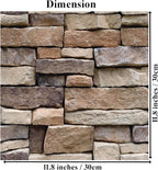 10PCS 3D Wall Panels Peel and Stick, 3D Brick Wallpaper Peel and Stick PVC - Image 2