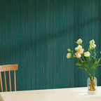 Teal Grasscloth Peel and Stick Wallpaper Texture Contact Paper 15.7" X 120" - Image 5