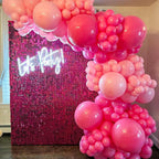 COKAOBE Hot Pink Shimmer Wall Backdrop, Photo Backdrops - Image 7