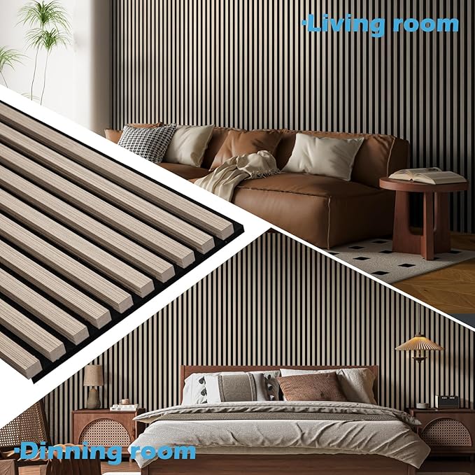 Art3d 2-Pack 108" x 12" Acoustic Wood Panels - Image 3
