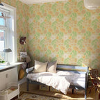 Simon&Siff Boho Wallpaper Peel and Stick, 17.3" x 480" Sun Floral Retro - Image 2