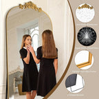 Antok Arched Full Length Mirror, Full Body Mirrors - Image 5