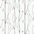 Timeet Floral Wallpaper White and Pink Wall Paper Peel and Stick Modern Contact by Timeet