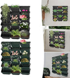 Hanging Vertical Wall Planter, 18 Pack Vertical Garden Planter, - Image 5