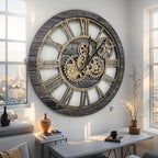 ImprovingLife The Gears Clock The Original Real Moving Gear Wall Clock Vintage - Image 3