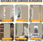 AJAZZ 100% Blackout Folding Door Accordion Door Closet Doors Curtain Invisible - Image 5