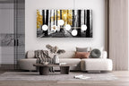 Cao Gen Decor Art S06362 Wall Art Canvas Painting Yellow Tree in Black and - Image 7
