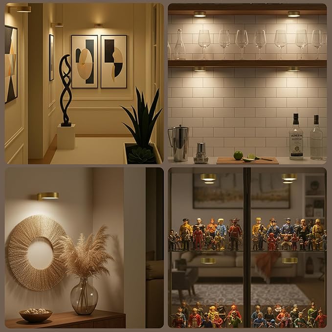 3-Pack Picture Lights for Wall, Rechargeable Battery Operated Led Painting Light - Image 9