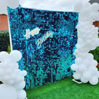 COKAOBE Turquoise Blue Shimmer Wall Backdrop, Photo Backdrops - Image 7