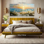 SERIMINO Large Canvas Wall Art Prints, Ocean Sunset Landscape Canvas Prints - Image 5