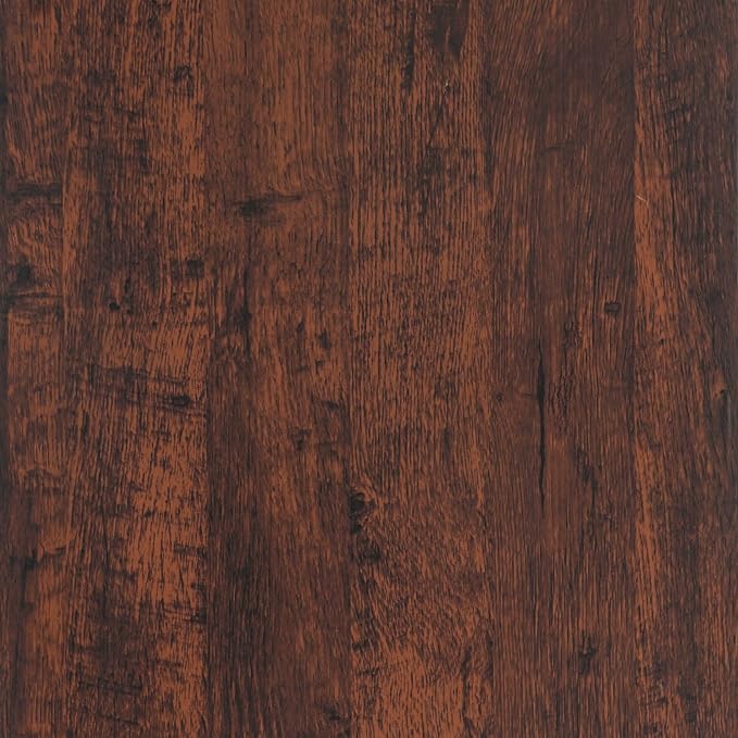 Dimoon 78.7"x17.7"Peel and Stick Wood Wallpaper Red Brown Wood Paper Red Dark - Image 8