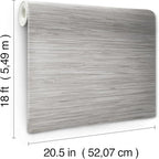 NuWallpaper Grey Grassweave Peel and Stick Wallpaper, Textured Removable - Image 8