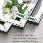 Rectangular Large Decorative Wall Mirror - Image 2