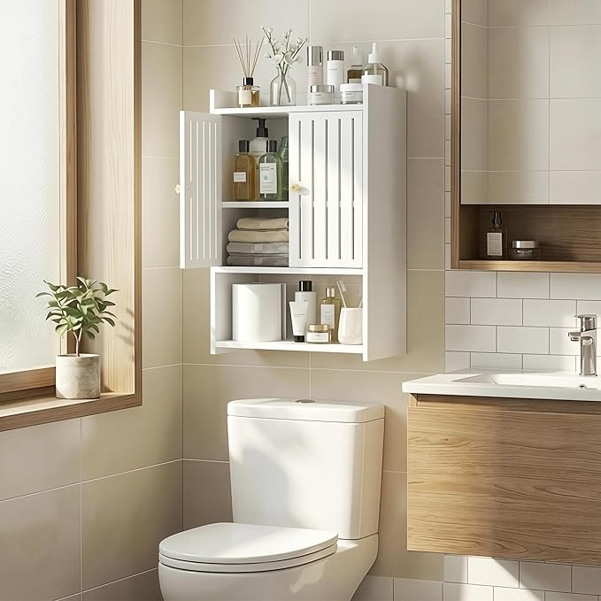 HAYOFAMY Wall Bathroom Storage Cabinet, 4-Tier Medicine Cabinet - Image 2