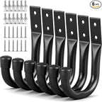 Heavy Duty Garage Storage Hooks, 6-piece Bike Hooks by SWANLAKETOOLS