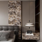 BAYYA Extra Wide Marble Granite Peel and Stick Wallpaper Brown Thicken - Image 4