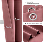 MIULEE Blackout Curtains for Bedroom Living Room 2 Panels, Thermal Insulated - Image 4