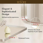 TETOTE Brushed Nickel Bathroom Mirror 42 x 36 Inch - Image 5